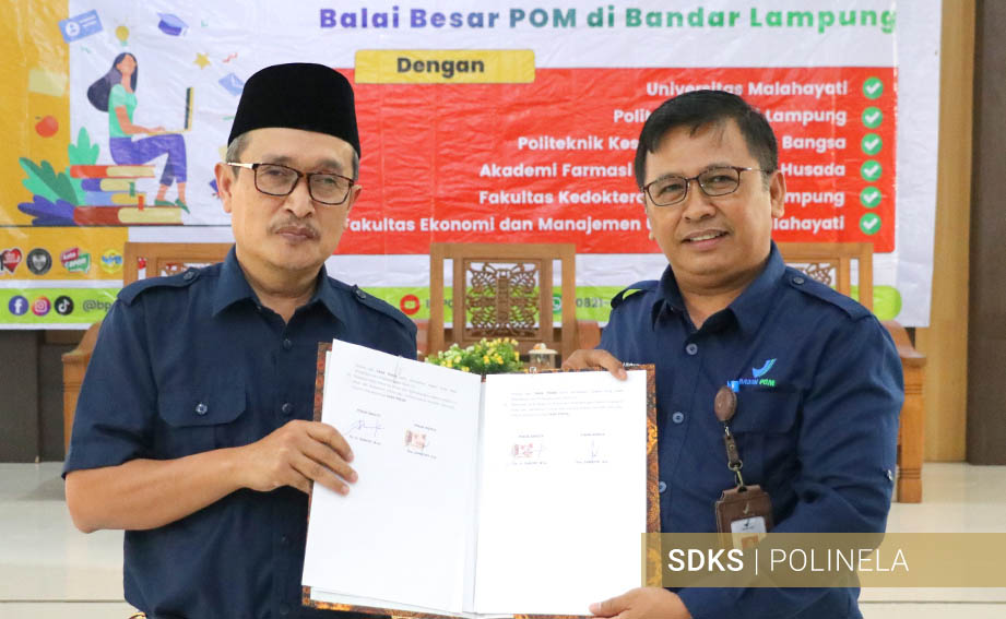 bbpom dan polinela teken kerjasama kolaborasi