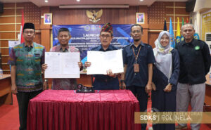 Penandatangan MoU dan PKS Kerjasama Strategis Polinela Dengan Universitas Muhammadiyah (UM) Metro dalam rangka Pengembangan Produk Organik Dan Desa Binaan